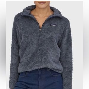 Patagonia Los Gatos 1/4 Zip Fleece Pullover Jacket in Smolder Blue